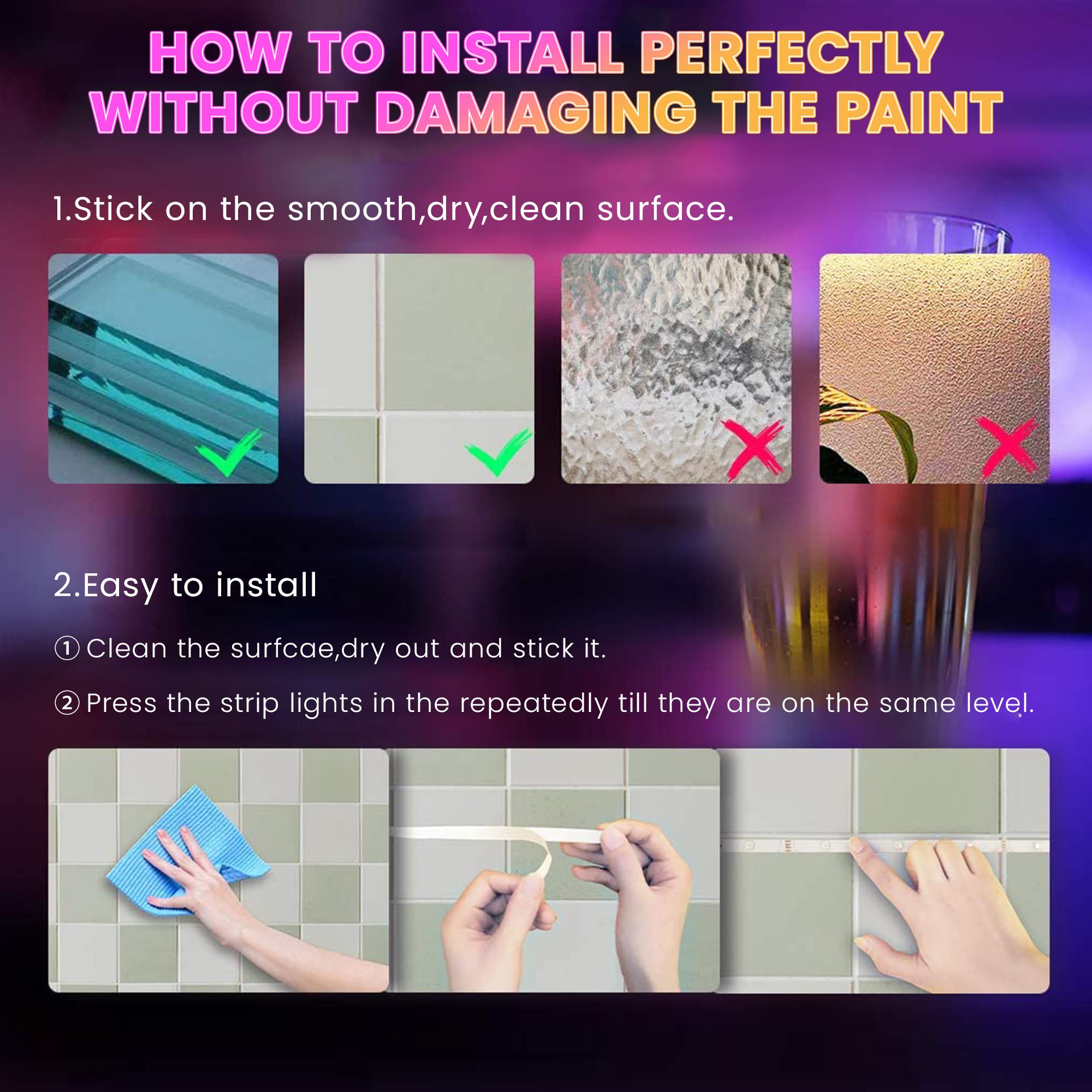 ELEPHANTBOAT RGBIC Led Strip Lights with Remote IP65 Waterproof 5M/16.4Ft 90 Led Strips for Home Decoration WiFi App Control Smart RGB Led Strip Work with Alexa and Google Assistant Music Sync Party ELEPHANTBOAT RGBIC Led Strip Lights with Remote IP65 Waterproof 5M/16.4Ft 90 Led Strips for Home Decoration WiFi App Control Smart RGB Led Strip Work with Alexa and Google Assistant Music Sync Party